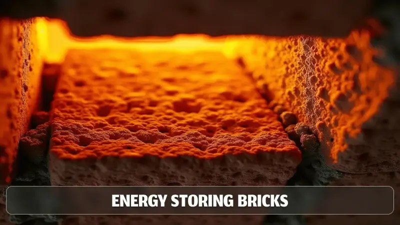 Energy storing bricks