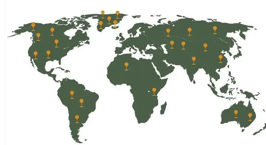 Distribution-by-Key-Geographical-Areas  Spinal Mascular Atrophy